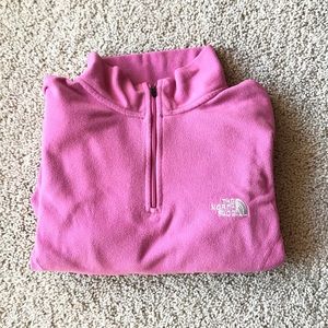 Gently used Pink North Face Fleece pullover